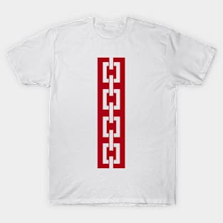 Vertical Red Chain T-Shirt